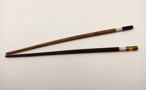 Vintage Chopsticks with resin ends, 1- set 10" - 第 1/5 張圖片