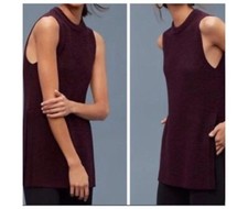 Aritzia Wilfred Palmier Wool Tunic Sleeveless Sweater Vest Size S