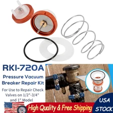 For Zurn Wilkins 1/2" 3/4" 1" Model 720A PVB Pressure Vacuum Breaker Repair Kit