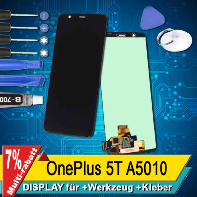 Display Für OnePlus 5T A5010 Komplettes Bildschirm Lcd  OLED Schwarz +