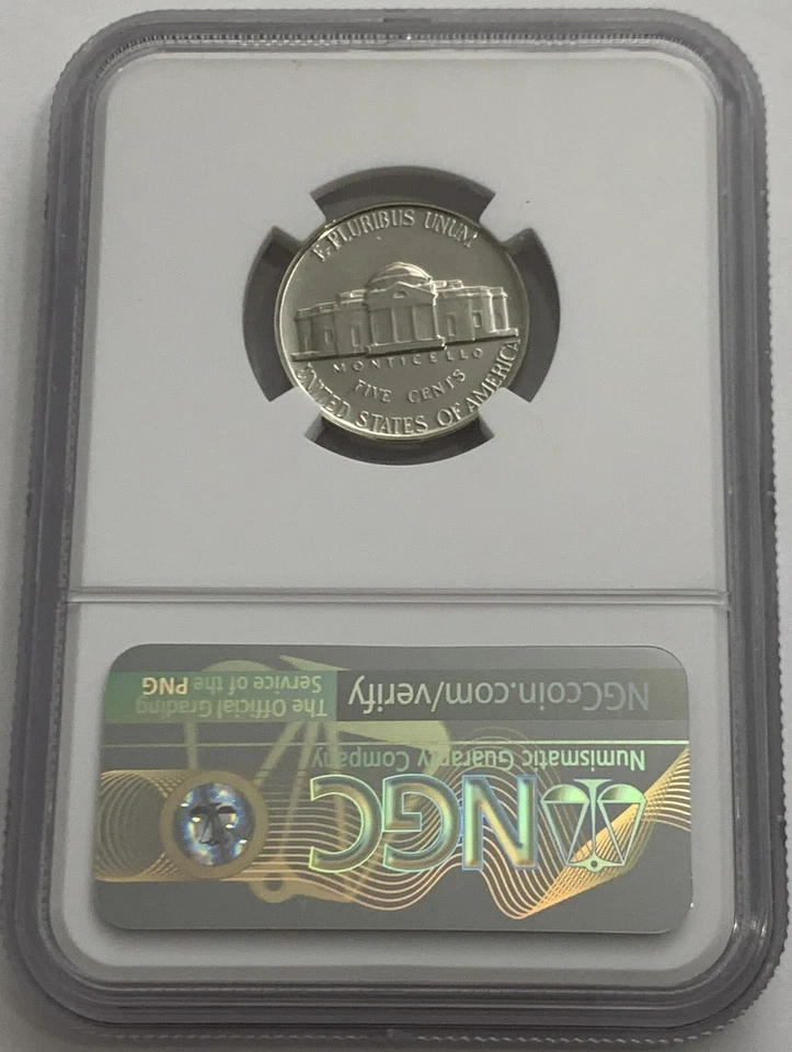 1957 NGC PF68 Proof Thomas Jefferson Nickel 5c White Label - Image 2 of 3