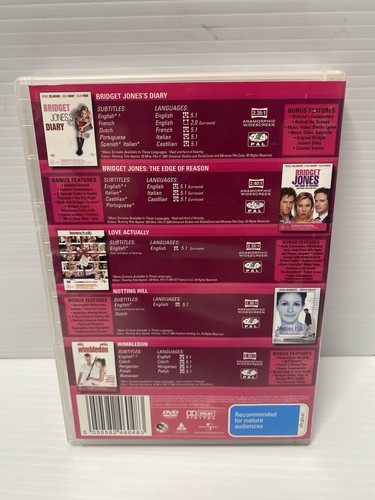 Love Actually / Notting Hill / Bridget Jones / Edge Of Reason / Wimbledon DVDs - Picture 6 of 7