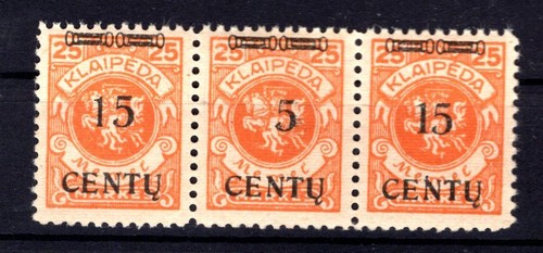 Memel 170AIII + Pfv + Ai Abart Missing 1 MNH Unstamped BPP (L6389