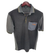 McDonalds Polo Shirt Mens Small Timeless Elements  Pocket Short Sleeve Gray