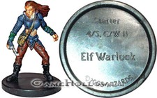 D D Miniatures Starter Set ELF WARLOCK 4 Wizard no card