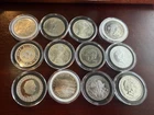Below Spot - Lot of 12 Different - .999 Fine 1-Troy Oz.  Silver Rounds