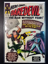 Daredevil Vol. 1 #6: "Trapped by the Fellowship of Fear!" Marvel 1965!