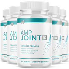 (5 Pack) AMP Joint 10 Advanced Joints Support Supplement Formula 300 Capsules