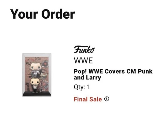Funko Pop! WWE Covers CM Punk and Larry Grail Limited Edition 750 pcs. PRESALE