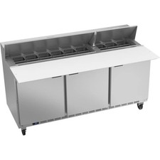 Beverage Air SPE72HC-18C 72" Refrigerated 18 Pan Refrigerated Sandwich Prep Unit