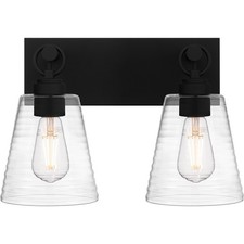 Earth Black Two Light Bath from the Dacosta Collection