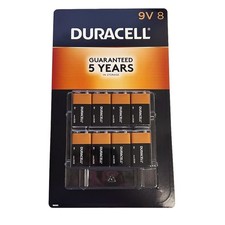 Duracell Coppertop 9V Alkaline Batteries 9 Volt - 8 Pack NEW SEALED