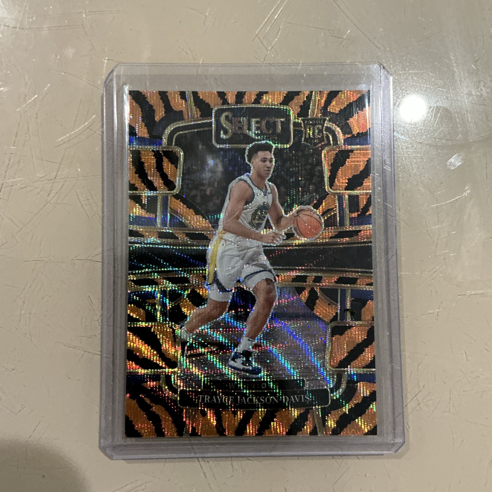 2023-24 Panini Select Trayce Jackson-Davis Tiger Stripe Case Hit RC Rookie #84