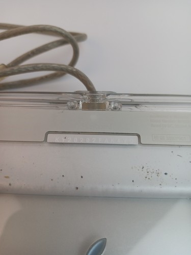Apple Pro Silver/Black/Clear USB Keyboard M7803 MAC, Wired, 2000 - Picture 8 of 9