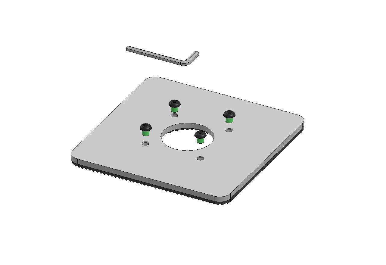 Ergonomic Solutions SPM144-02 150x150mm Baseplate 5mm -