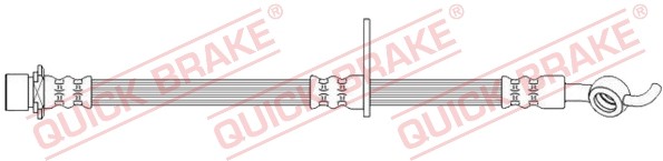 Rear Right QUICK BRAKE 50.731 Brake Hose for TOYOTA