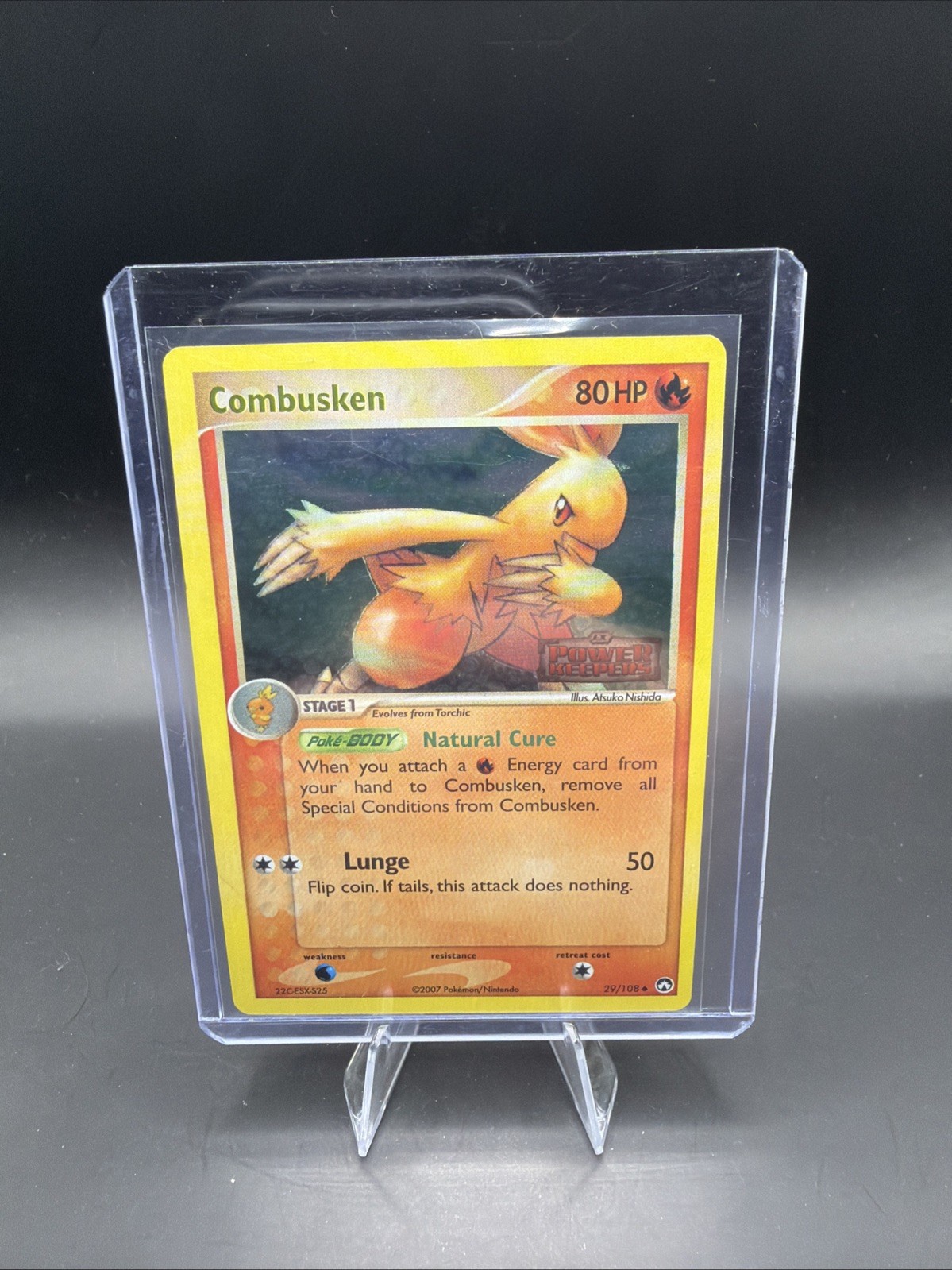 Pokemon TCG Power Keepers Combusken 29/108 Stamped Reverse Holo Near Mint