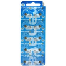 10x RENATA SR521SW Silver Oxide Coin Cell/ Button Batteries 1.55V