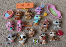 Mixed LPS Littlest Pet Shop Lot 13 Pets and Accessories Panther Leopard B