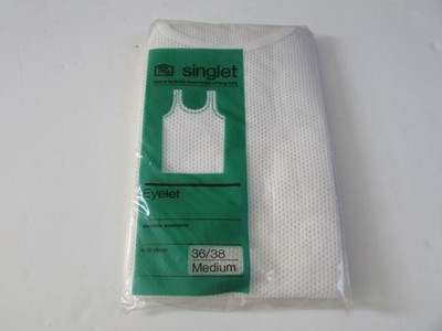 Original Prova String Weste Mesh Herren M Baumwolle Gym Vests Tank Top FishNet Vintage
