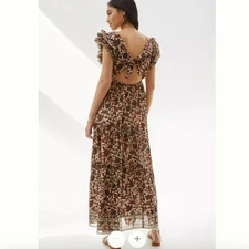 House of Harlow 1960 Mirabelle Ruffled Maxi Dress