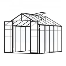 VEVOR Polycarbonate Greenhouse,8x10 Ft,Outdoor Greenhouse with 2 Vent Windows,Pa