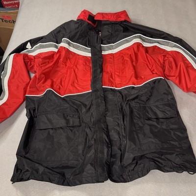 Tour Master Elite Series ll Motorcycle Rain Jacket Suit - Red - 2XL