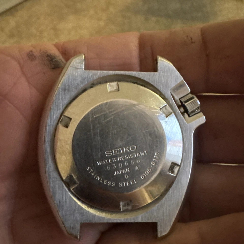 Seiko Captain Willard Diver 6105-8119 Watch As Is Estate Item Diver Original - Image 3 of 4
