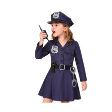 Kids Police Costume - Navy Blue Dress Up for Girls  Boys, Career D... Fast Ship