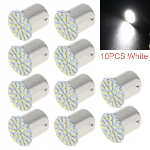 10X 382 P21W 12V 4W 1156 BA15S 22-SMD LED White Light bulb Turn Signal Backup - Picture 3 of 11