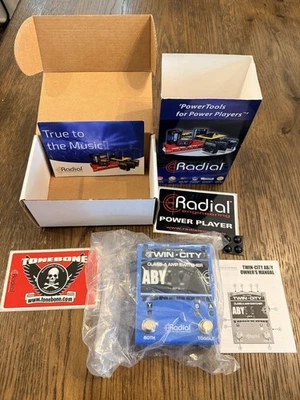 Radial Tonebone Twin-City ABY Class-A Amp Switcher Pedal w/ Box Manual EUC - Image 1 of 4
