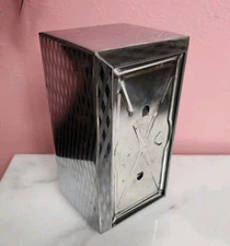 Vintage Dripcut Napkin Dispenser Chrome Metal Starline Santa Barbara Retro Diner