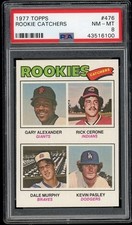 1977 Topps Catchers #476 Dale Murphy PSA 8 Rookie Card.. rookie card picture