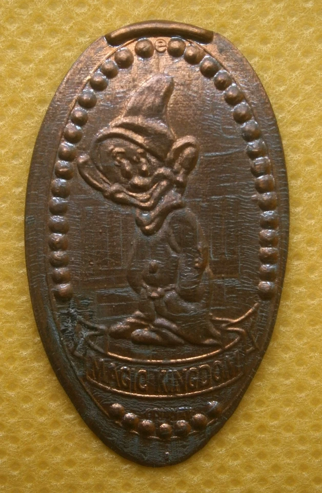 (4) Vintage Rolled Copper Pennies Depicting Disney Characters, POCAHONTAS... - Image 2 of 4