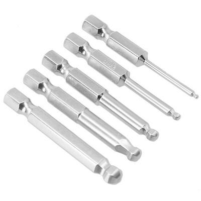 Schraubendreher-Bit Hex-Bit Sechskant-Schraubendreher-Bits Silber 5-H10