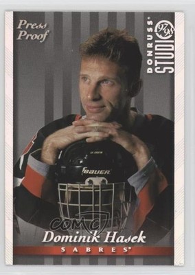 1997-98 Donruss Studio Silver Press Proof /1000 Dominik Hasek #2 HOF xr1