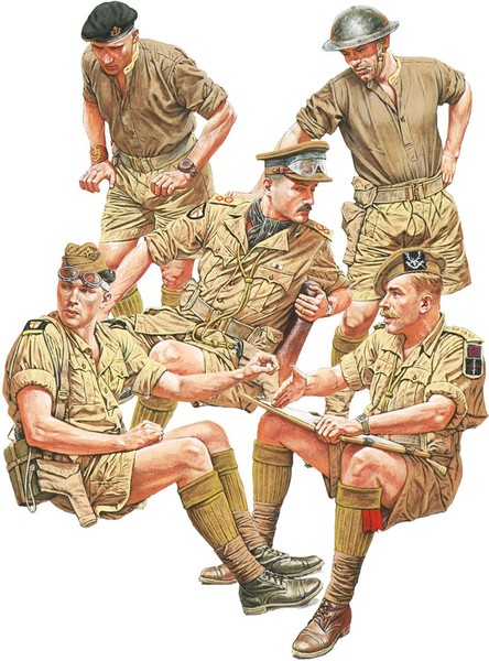 Miniart 1:35 - British Jeep Crew (35051) Special Edition (Us Import)-image