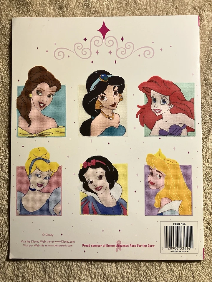 Disney Princess Collection Tissue Box Covers To Stitch Using Plastic Canvas New - Image 2 of 3