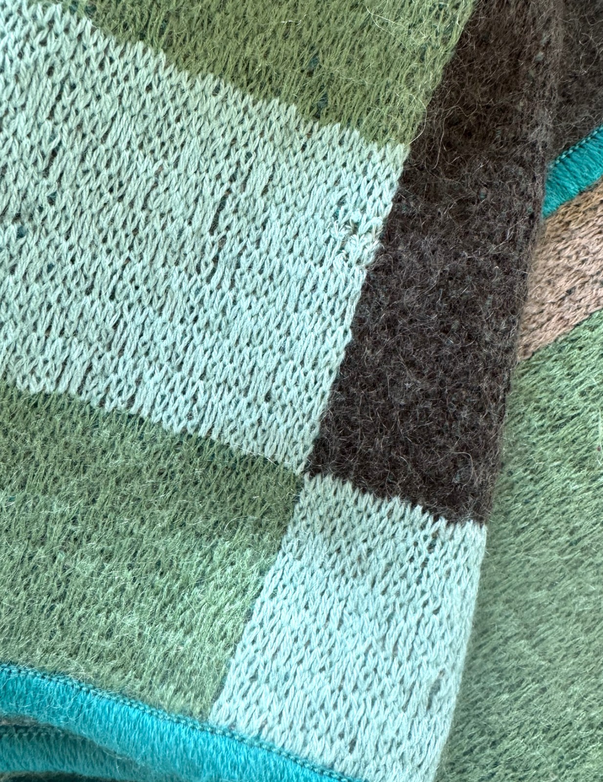 MISSONI patchwork cardigan jacket 3/4 length slee… - image 16