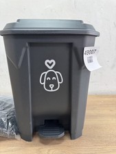 Outdoors Dog Poop Trash Can with Lid & 290PCS Waste Bags, Cute Dog Waste Trash C