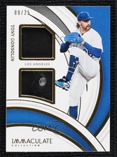 2022 Panini Immaculate Materials Duals Fielding Glove 9/25 Tony Gonsolin 04tw
