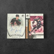 2021-22 SP Authentic JAN JENIK 2 Card Future Watch Lot Auto & Retro Limited /150