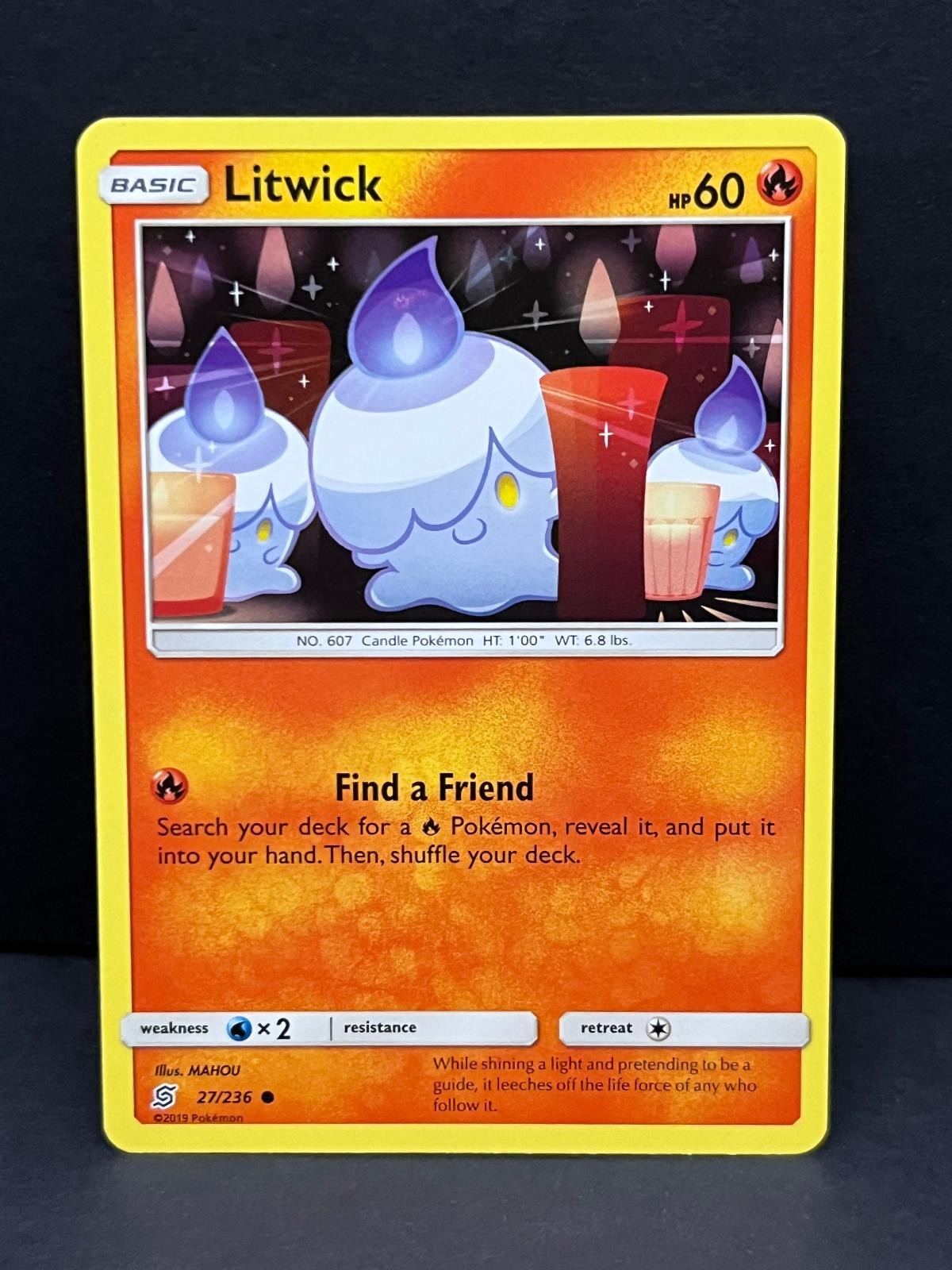 Litwick 27/236 Common Unified Minds Pokemon Near Mint