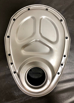 RPC R4932RAW Steel Timing Chain Cover, Small Block Chevy 350