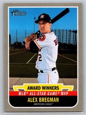 Alex Bregman #AW-8 2019 Topps Heritage Award Winners All-Star MVP Astros Card