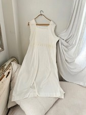 AMAZING Rare deco collection 1910's French white silk slip lingerie woman's vin