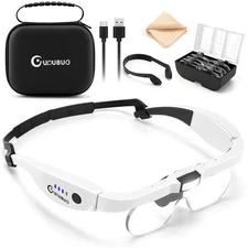 Magnifying Glass with Light, 1.5X-5.0X Magnifying Glasses, Rechargeable Magni...