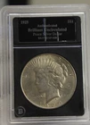 1925 US Peace Silver Dollar $1 Nice Unc Bradford Slab