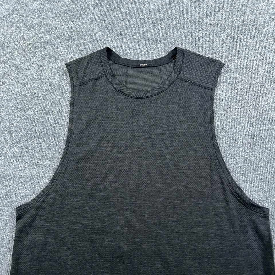 Camisa Lululemon Para Hombres Gris Mediana Metal Vent Tech Camiseta sin Mangas Entrenamiento Atlético Gimnasio Foto 2 de 4