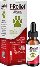 T-Relief Pet Pain Relief Drops Arnica 12 Powerful Natural Medicines Help Reduce